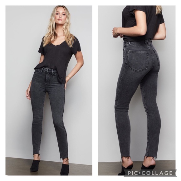 GOOD AMERICAN GOOD CURVE SKINNY RAW EDGE 6 or 28 - Picture 1 of 12